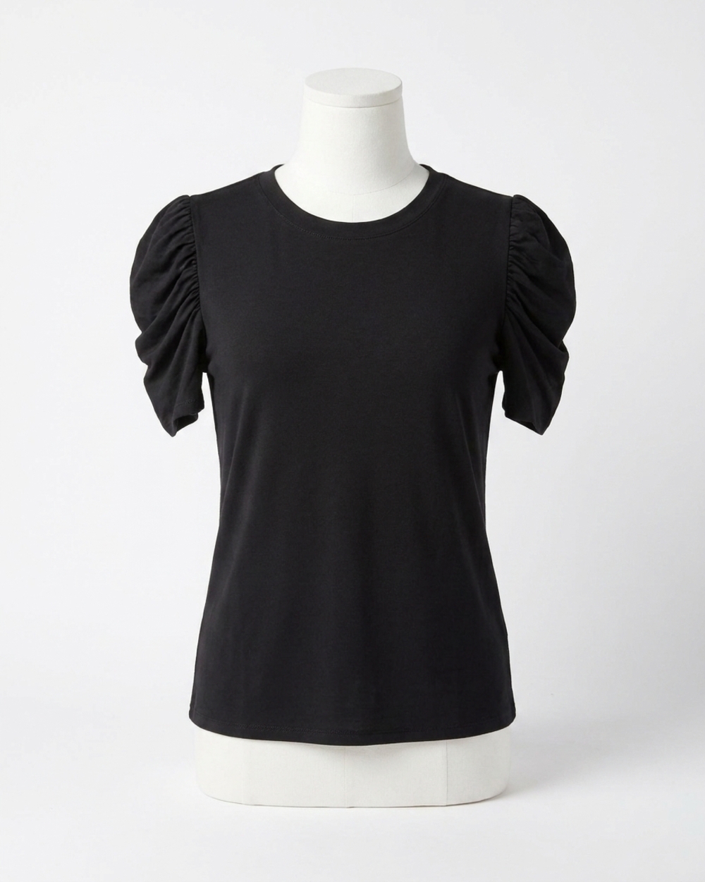 NEW GRACE AND LACE women's ruched top in black